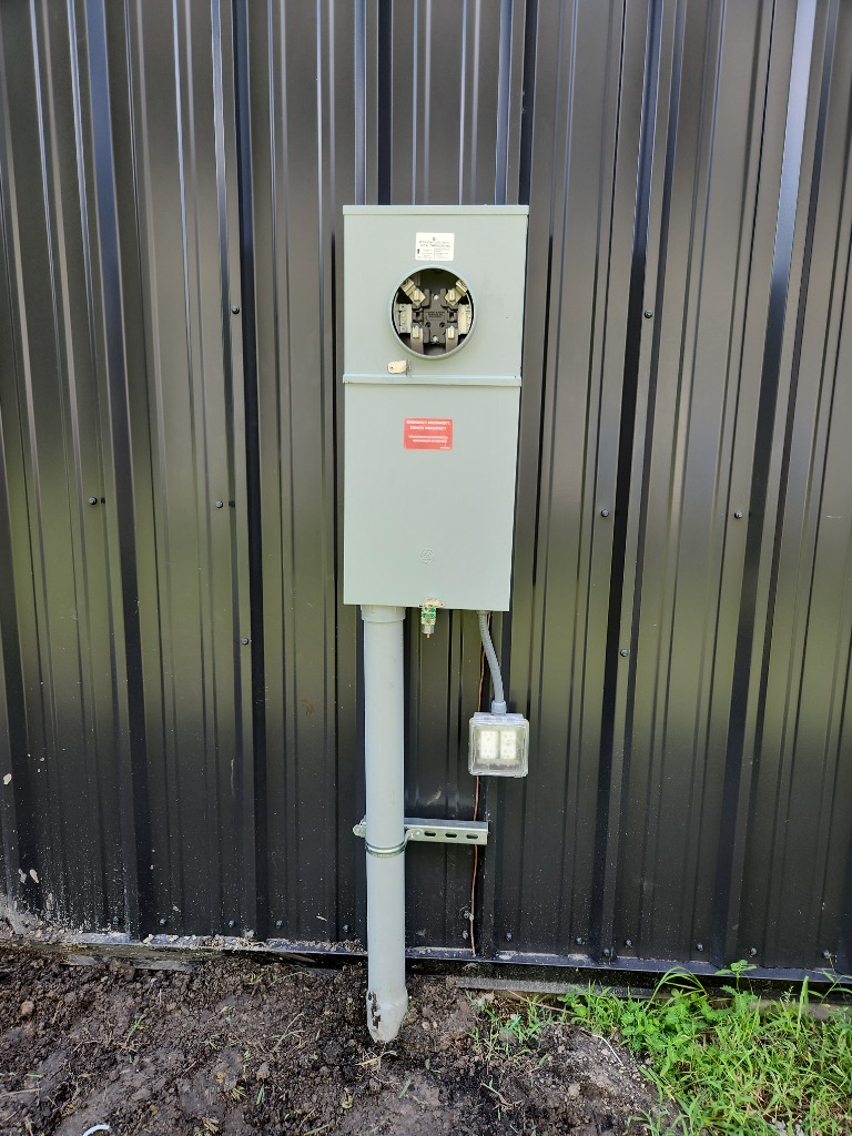 Outdoor Meter Box & GFCI Installation